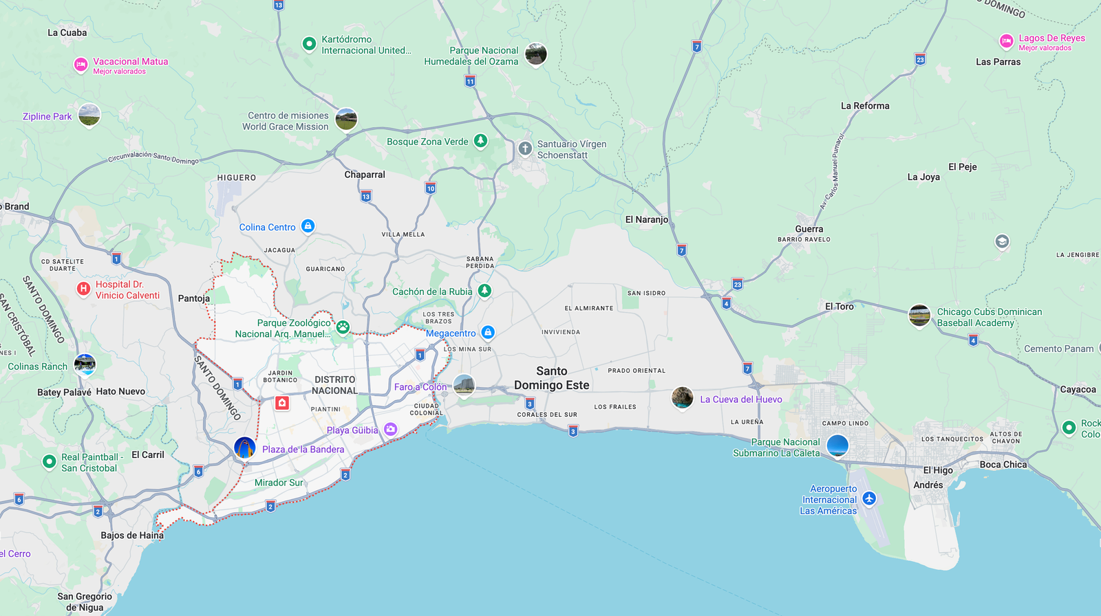 Mapa de Cobertura Santo Domingo D-libre